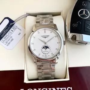 Longines Master 컬렉션 자동 Mechanical Moonphase Men 시계 [세금포함] [정품] 40mm 패션시계 손목시계
