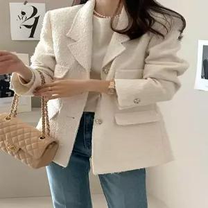 [플로렌] 온니 트위드 화이트 자켓25WF024