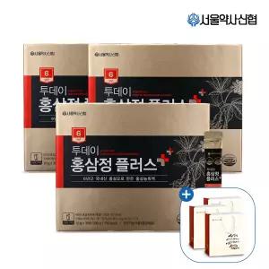 [내일도착] 6년근 투데이 홍삼정 플러스 30포 x 3개 (+쇼핑백 3개 포함)