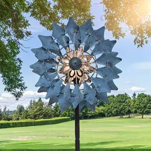 태양광 철제 정원 대형 바람개비 관리 조형물 가꾸기 소품 야외 조명 마당 꾸미기 테라스 가로등