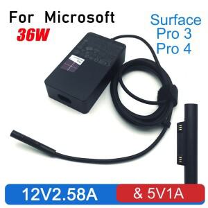 Surface Pro 3 Pro 4(Intel Core i5 i7)용 정품 36W 12V 2.58A 전원 공급 장치 케이블 AC 어댑터 노트북 충