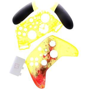 페이스플레이트 레일 배터리 커버가 포함된 Deal4GO 하우징 쉘 키트 Xbox Series X S 컨트롤러용 미드프레임 교체(Forza-Horizon 5 에디션)