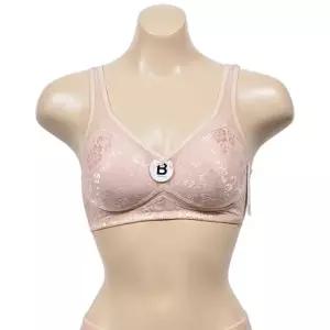 폭스) BR7182)플라워자수 망사레이스 조끼형 B컵 브라