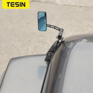 TESIN 자동차 후드 백업 미러 사각지대 반전 보조 지프 랭글러 JL 글래디에이터 JT 2018 + 외부 액세서리