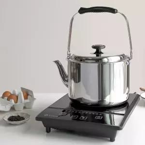 대용량 들통주전자 7L IH 3중바닥 올스텐 물주전자/직화 손잡이 내열 임기 온수 기구 찻주전자 뚜껑 만능