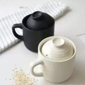 1인용 라이스쿠커 도자기 전자렌지용기 그릇 미니밥솥