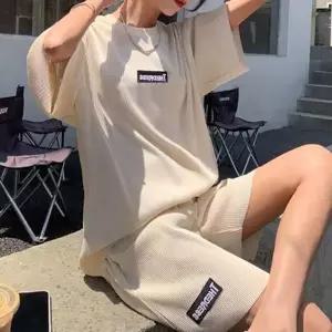 여성 골지 반팔 반바지 세트 1P 홈웨어 데일리 임산부 임산부반팔