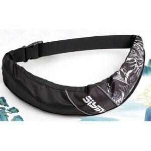 허리구명조끼 팽창형 부력복 파우치 낚시 지퍼 레드 싱글 허리띠