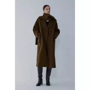 갤러리아 [25 F/W] 캐시미어 블렌드 머플러 세트 롱 코트(7155416009)