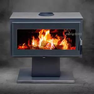화목난로 중형 BC1 (30py) 벽난로 대형내열유리창 내화벽돌 난방기 장작