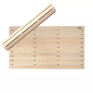 편백나무 롤링 발매트 대형 / 욕실 화장실 베란다 현관 캠핑 원목 발판