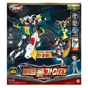 헬로카봇 패트롤가이즈 형사카봇 코드가이+히트가이 자동차 변신 로봇 미니카 장난감 선물