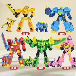 고고 다이노 메카 장난감 고고킹 베이스, 로봇 공룡 피규어 액션 변형 핑 결합 핫카 렉스 2024 선물,