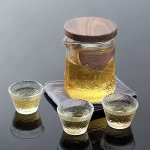 [골드스마일]향우림 내열유리 다기세트 다도 차우리기