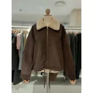 [러브앤쇼](의정부점)퍼카라 스웨이드 점퍼 GCFKGJP05