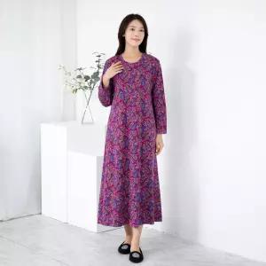 [모슬린]엄마옷 페이즐 면원피스 홈웨어 516FGH348 마담중년여성빅사이즈50대60대