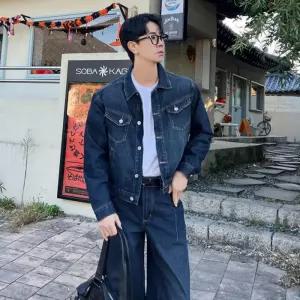 남자 청자켓 크롭자켓 트러커 데님 청청 세트