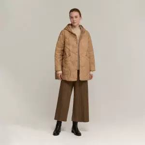 [롯데백화점]플리츠미 믹스 퀼팅 후드 롱 자켓_EDJKW125067