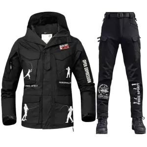 낚시 바다 동계 상하의 방한복 방수복 방수 낚시복 세트