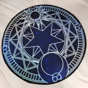 타로카드 스프레드천 별자리 원형 러그 매트-비전 블루 | 와이모이(Whymoy)