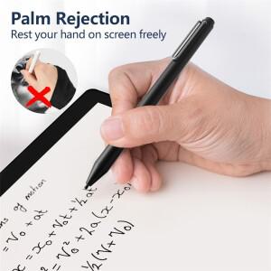 Uogic 4096 압력 민감도 팜 리젝션 러스 Surface Pro X 7 6 5 4 3 Go 노트북 책 스튜디오용 서피스 펜슬