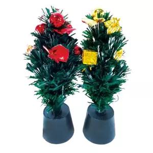 LED광섬유 30cm 미니 크리스마스트리 USB 건전지겸용