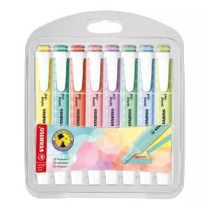 스타빌로 스윙쿨 형광펜 파스텔 8색세트 필기구 부드러운필기감