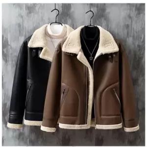 무스탕 가죽 자켓 항공 패딩 점퍼 남성 레더