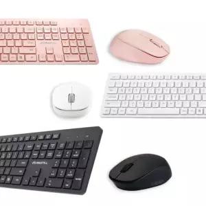 맥스틸 MK200 블루투스 무선 키보드 마우스 세트 멤브레인 (핑크)
