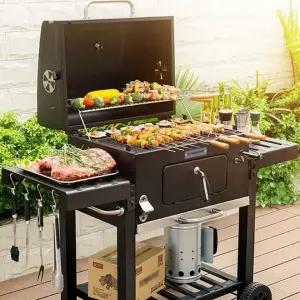 [골드스마일]훈연 캠핑 숯불 직화 바베큐 화로 야외용 그릴