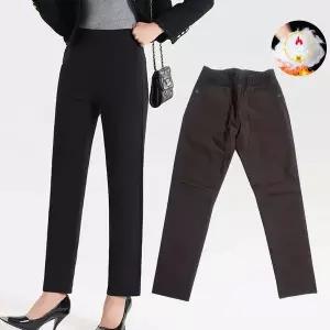 [제이케이유통]국산 여자 패딩 솜바지 겨울 밴딩 빅사이즈 엄마옷 스판 정장팬츠