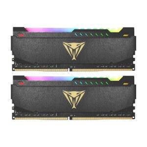 패트리어트 바이퍼 스틸 RGB DDR4 RAM 32GB(2X16GB) 3200MT/s CL16 1.35v UDIMM 데스크탑 게이밍 메모리 키트, XMP와 호환 - PVSR432G320C6K