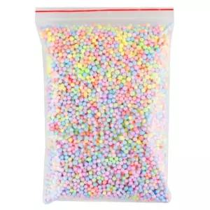 미니 파스텔 혼합 칼라 폼볼 스티로폼 공 미술 공예 만들기 재료 원형 스치로폼 알갱이 볼 슬라임 크리스마