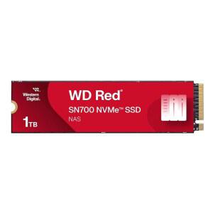 NAS 기기용 웨스턴 디지털 1TB WD 레드 SN700 NVMe 내장 솔리드 스테이트 드라이브 SSD - 3세대 PCIe, M.2 2280, 최대 3,430MB/s - WDS100T1R0C
