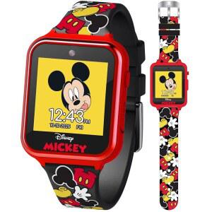 디즈니 미키 마우스 키즈 스마트 워치 터치스크린, 카메라 게임 음성 녹음기 스톱워치 알람 타이머 피트니스 트래커 계산기 u2013, 손목 사이즈 5.5인치에서 8인치까지 적합