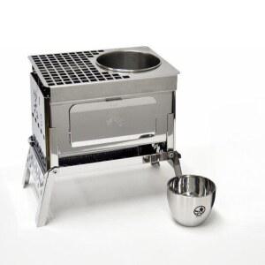 쇼스 컴팩트 모닥불 그릴 화로 프레이트 히바치 Sho`s B 스테인리스 바베큐 GO