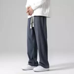 (힘찬)기모 남자 코듀로이 바지 골덴 와이드팬츠 겨울 3컬러 밴딩 고무줄 일자 코튼 면바지 츄리링 트레이