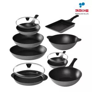 [키친아트] 그레이 티타늄 프라이팬 궁중팬 계란말이팬 캐서롤 20cm/24cm/26cm/28cm/30cm/32cm