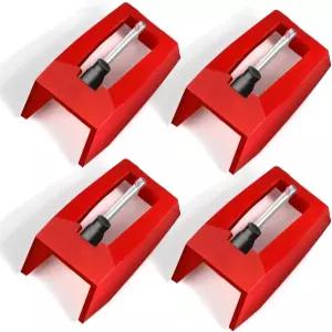 크로슬리 빅트롤라 이온 LP용 4Pcs 레코드 플레이어 니들 프리미엄 턴테이블 스타일러스 교체 비닐