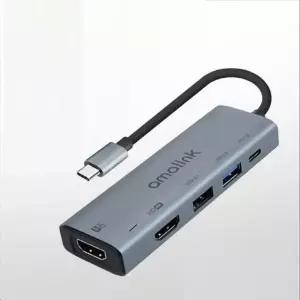 USB Type C to HDMI 듀얼 컨버터 4K 60Hz HDMIx2 USB
