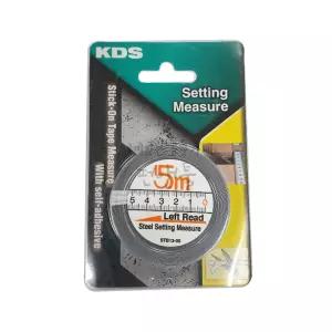 KDS 붙이는 줄자 역방향 5M STB13-05BPS 잘라쓰는 붙여쓰는 접착 줄자