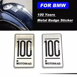 BMW R18 R9T R12 RnineT NINE T 9T S1000RR XR R M1000RR XR R 오토바이 액세서리 100 년 금속 배지 스티커