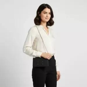 메종 마르지엘라 4 스티치 체인 지갑 - 블랙  SA1VL0038P4455T8013