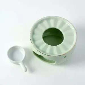 힐링데이 ZC32OG24 도자기 티 워머 민트 다도 차데우기