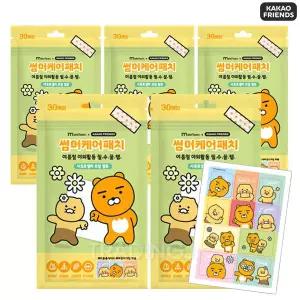 24년 카카오프렌즈 춘식이라이언 썸머케어패치 (30매) x5 모기 퇴치 밴드 캠핑