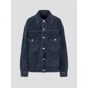 JUUN.J 자카드 데님 트러커 - 네이비