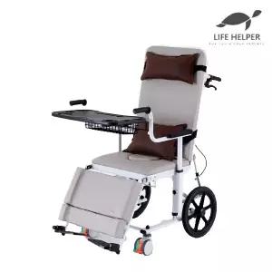 라이프헬퍼 수동식 환자 리프트 휠체어 ML2 (침대형 리클라이닝) 간이변기