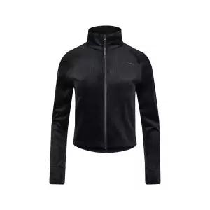 [하프클럽/]SPYDER 여성 골지 벨루아 셋업 집업 FM1SPJWCNFT355W-BLK