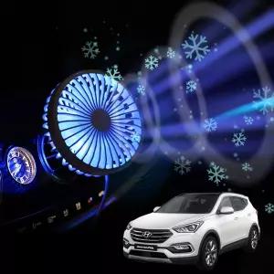 싼타페DM 차량용 송풍구 호환 선풍기 시즌3구형 USB포트 미니 휴대용 용선풍기 자동차 용에어서큘레이터 LE