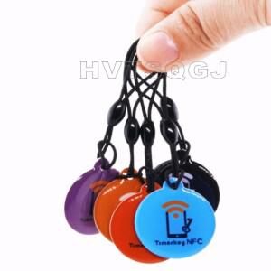 100개묶음 에폭시 방수 RFID 태그 ISO14443A 13.56MHz 1k IC 출입 통제 PVC 소재 맞춤형 카드